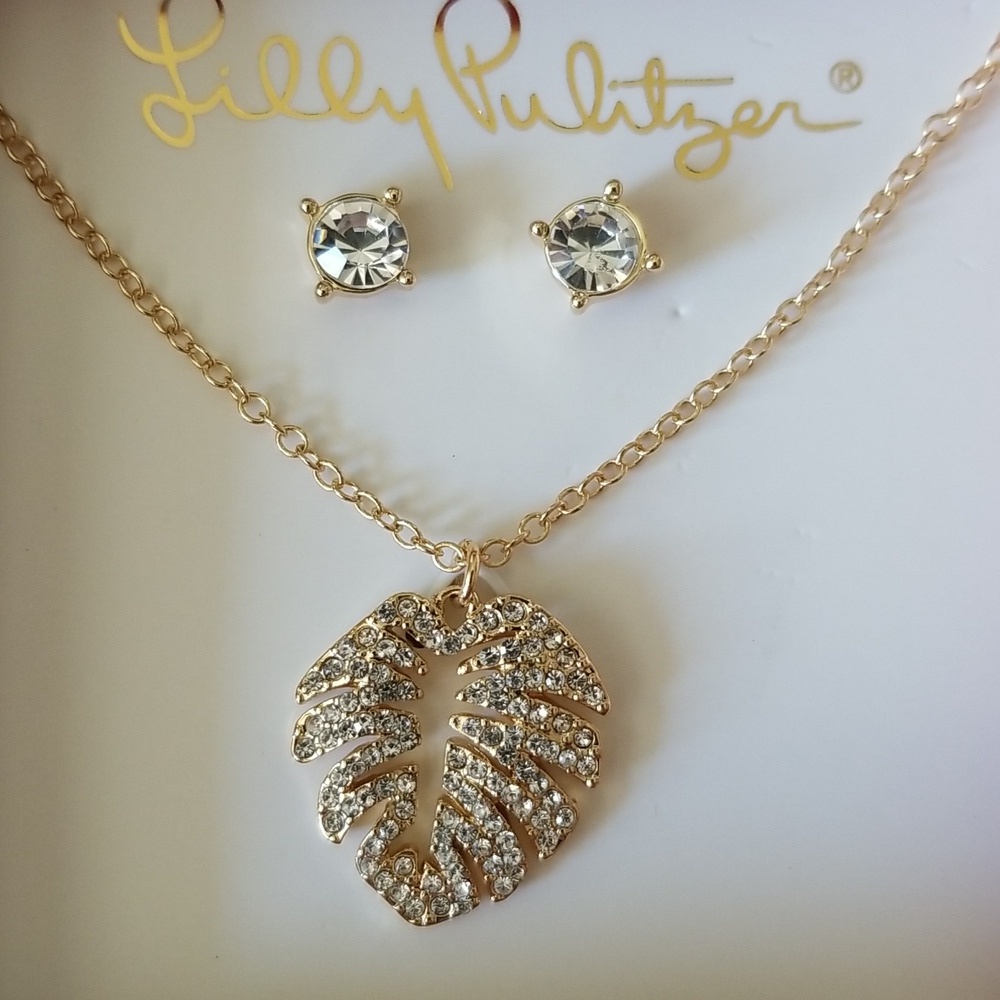 Lilly Pulitzer Earings and Necklace Gift Set